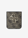 Guess Guess PU 4G kovinski zadnji ovitek z logotipom za Samsung Galaxy Z Flip 6 Brown