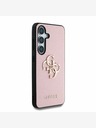 Guess Guess PU Grained 4G Metal Logo Back Cover za Samsung Galaxy S25+ Pink