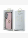 Guess Guess PU Grained 4G Metal Logo Back Cover za Samsung Galaxy S25+ Pink