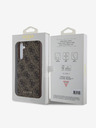 Guess Guess 4G Charm hrbtni ovitek za Samsung Galaxy A35 5G Brown