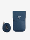 Guess Guess PU zrnata trikotna torbica za telefon modra
