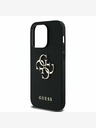 Guess Guess PU Grained 4G Metal Logo Back Cover za iPhone 14 Pro Black