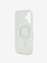 Guess Guess IML Prstan s kamenčki MagSafe hrbtni ovitek za iPhone 16 White