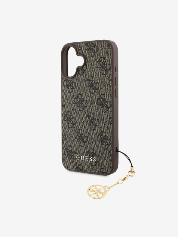 Guess Guess 4G Charm Back Cover za iPhone 16 Plus Tone on Tone Brown