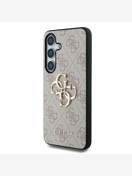 Guess Guess PU 4G Metal Logo Back Cover za Samsung Galaxy S25 Pink