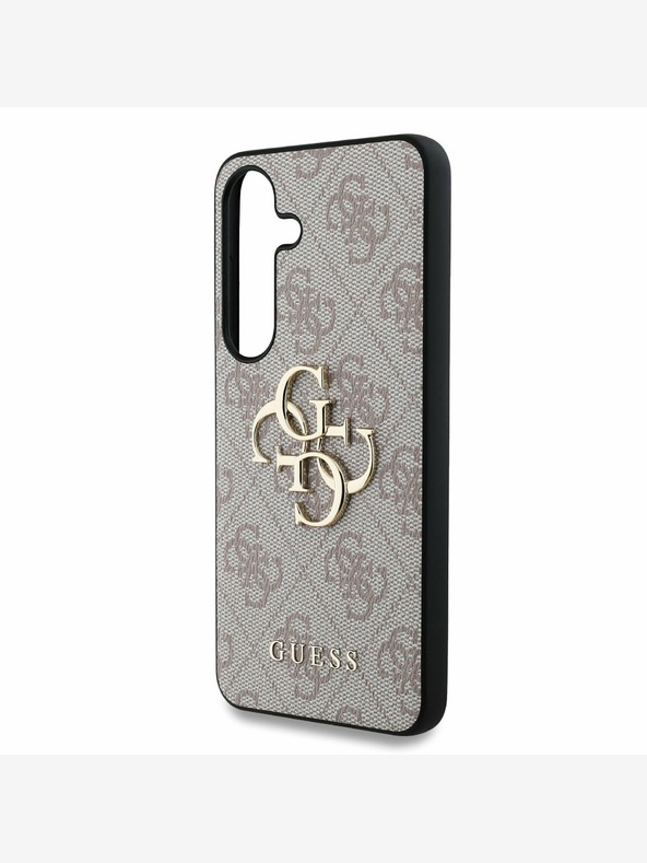 Guess Guess PU 4G Metal Logo Back Cover za Samsung Galaxy S25 Pink