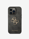Guess Guess PU 4G Metal Logo Back Cover za iPhone 15 Pro Max Grey