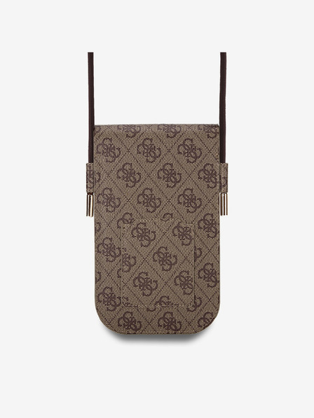 Guess Guess PU 4G Big Love Logo Telefonska torbica rjava