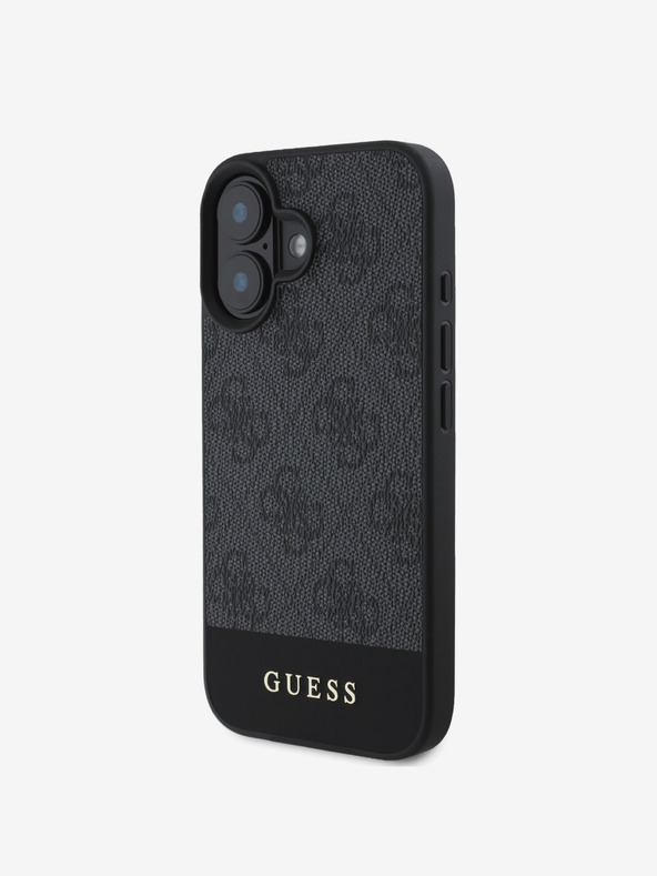 Guess Guess PU 4G Stripe Back Cover za iPhone 16 Grey