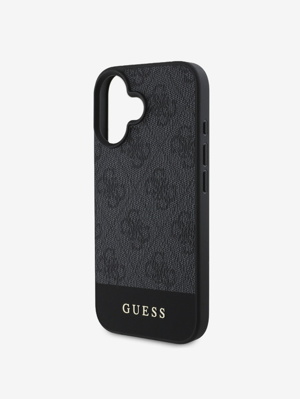 Guess Guess PU 4G Stripe Back Cover za iPhone 16 Grey