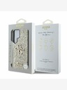 Guess Guess PU fiksni kovinski logotip 4G z bleščicami za Samsung Galaxy S25 Ultra Gold