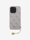 Guess Guess hrbtni ovitek 4G Charm za iPhone 16 Pro Max Tone on Tone Pink