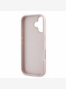 Guess Guess PU Grained 4G Metal Logo Back Cover za iPhone 16 Pink