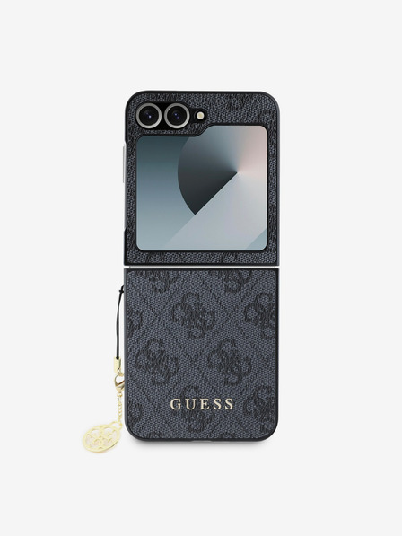 Guess 4G Charm Zadní Kryt pro Samsung Galaxy Z Flip 6 Grey Ovitek za telefon