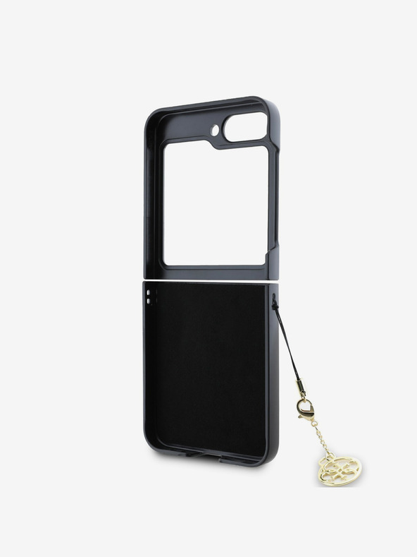 Guess 4G Charm Zadní Kryt pro Samsung Galaxy Z Flip 6 Grey Ovitek za telefon
