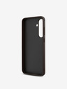 Guess Guess PU 4G kovinski zadnji ovitek z logotipom za Samsung Galaxy S24 FE rjave barve
