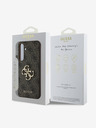 Guess Guess PU 4G kovinski zadnji ovitek z logotipom za Samsung Galaxy S24 FE rjave barve