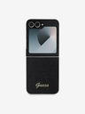 Guess Guess PC/TPU kovinski logotip z bleščicami za Samsung Galaxy Z Flip 6 Black