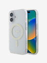 Guess Guess IML Glitter Ring MagSafe zadnji ovitek za iPhone 16 Plus prozoren