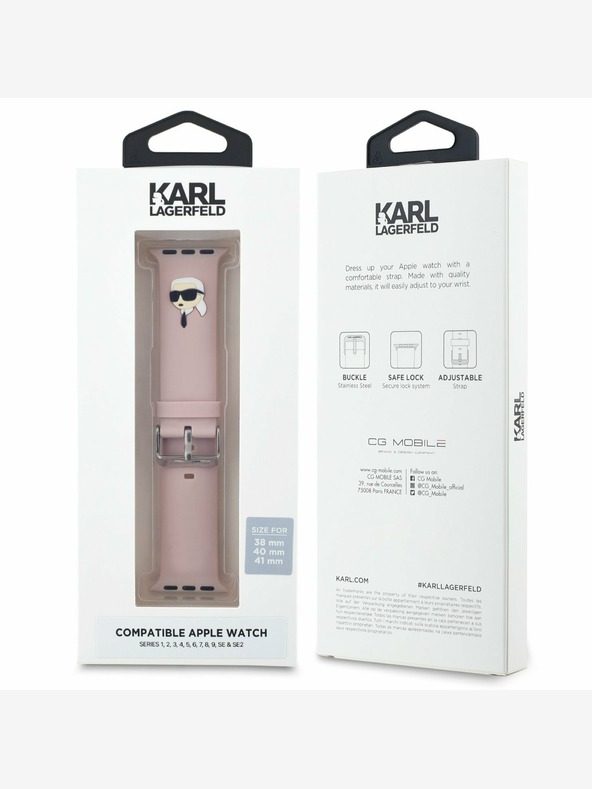 Karl Lagerfeld Karl Lagerfeld Karl Head NFT trak za Apple Watch 38/40/41 roza