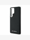 Karl Lagerfeld Karl Lagerfeld PU Saffiano kovinski logotip in okvir hrbtnega ovitka za Samsung Galaxy S25 Ultra Black