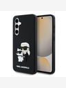 Karl Lagerfeld Karl Lagerfeld 3D gumijast hrbtni ovitek Karl in Choupette za Samsung Galaxy S24 FE Black