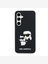 Karl Lagerfeld Karl Lagerfeld 3D gumijast hrbtni ovitek Karl in Choupette za Samsung Galaxy S24 FE Black