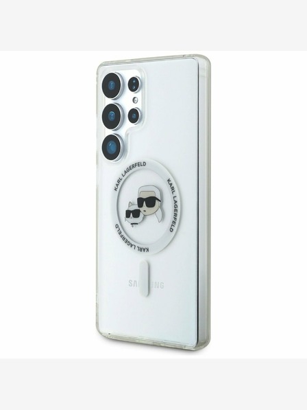 Karl Lagerfeld Karl Lagerfeld IML K&CH Heads MagSafe Back Cover za Samsung Galaxy S25 Ultra Transparent