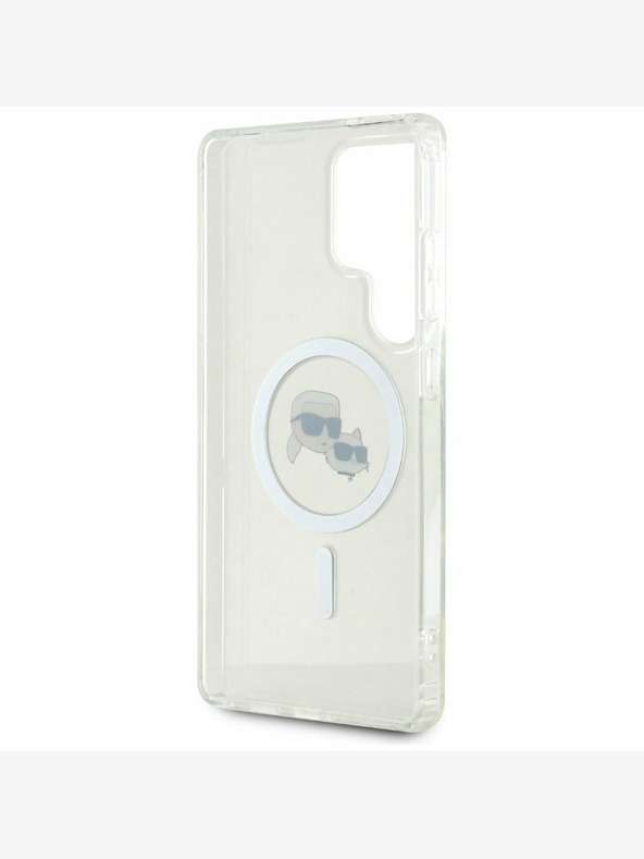 Karl Lagerfeld Karl Lagerfeld IML K&CH Heads MagSafe Back Cover za Samsung Galaxy S25 Ultra Transparent