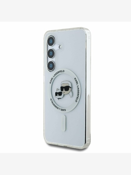 Karl Lagerfeld Karl Lagerfeld IML K&CH Heads MagSafe Back Cover za Samsung Galaxy S25+ Transparent Transparent
