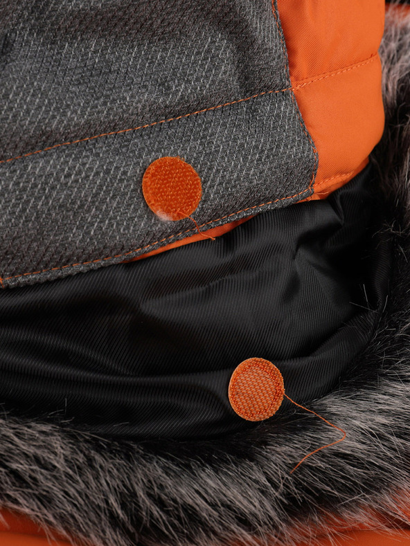 ALPINE PRO Oranžna moška zimska jakna Alpine Pro ICYB 7 s kapuco