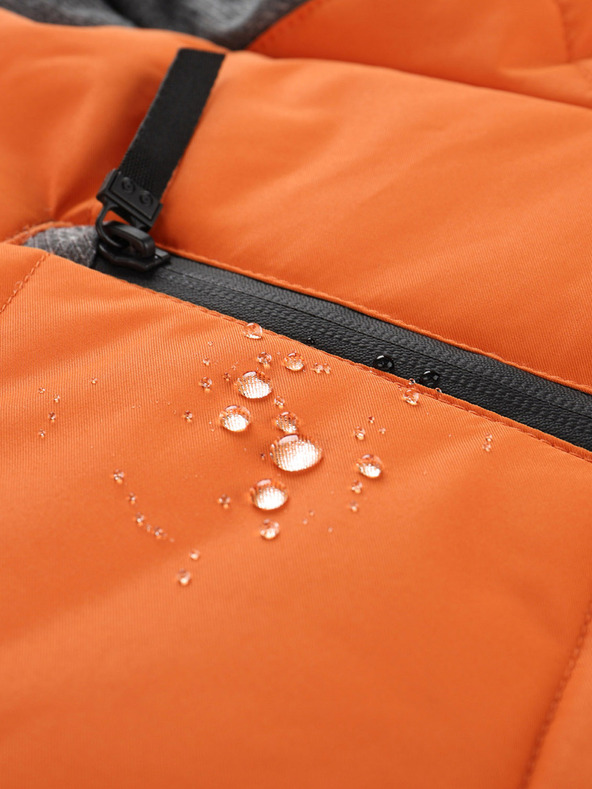 ALPINE PRO Oranžna moška zimska jakna Alpine Pro ICYB 7 s kapuco