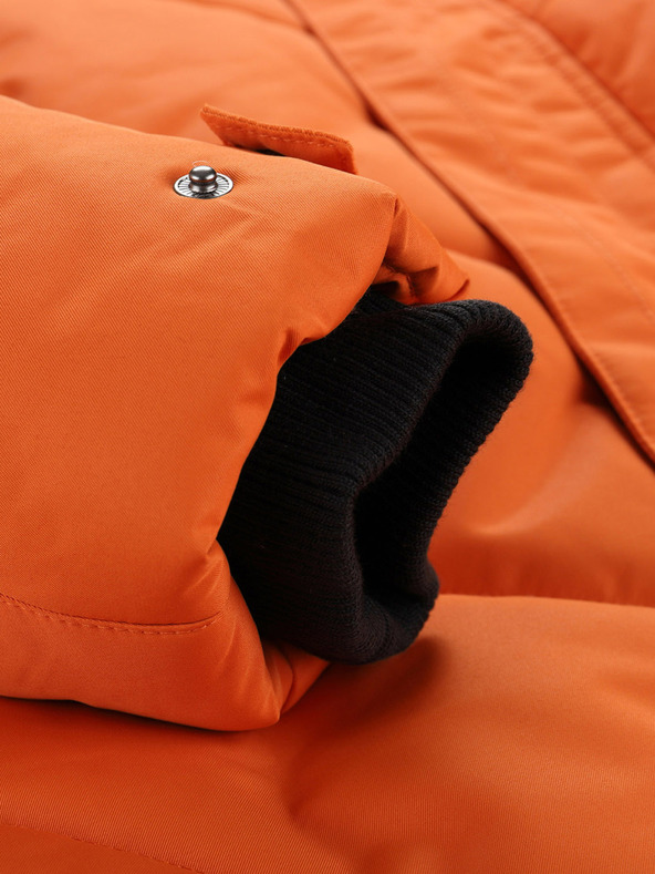 ALPINE PRO Oranžna moška zimska jakna Alpine Pro ICYB 7 s kapuco