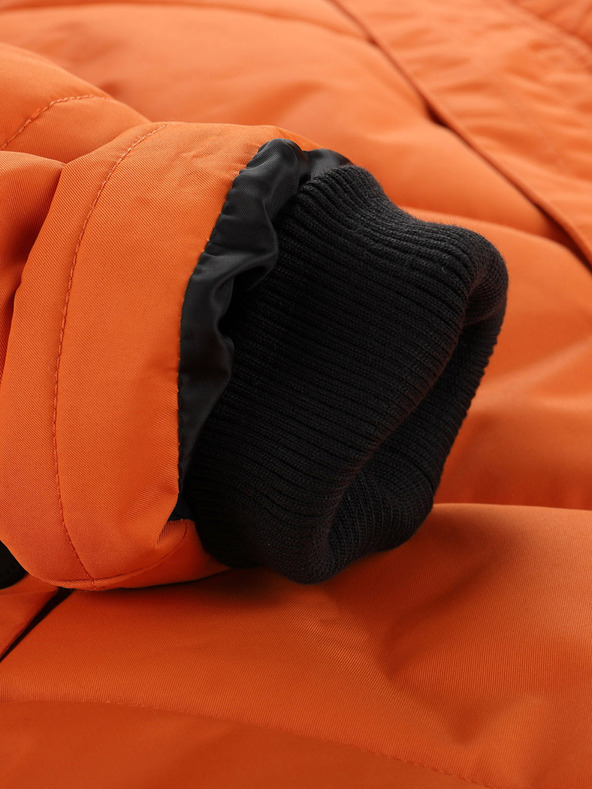 ALPINE PRO Oranžna moška zimska jakna Alpine Pro ICYB 7 s kapuco