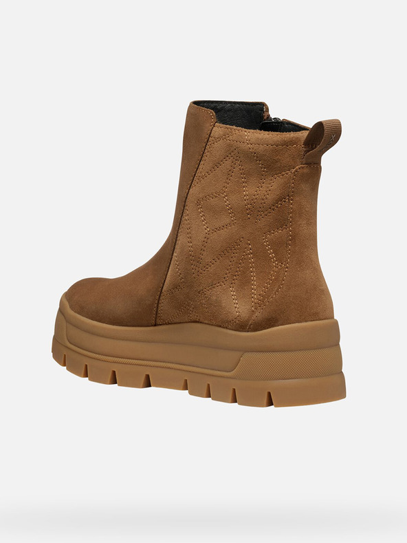 Geox Rjavi ženski gležnjarji Geox Spherica Ec7.1 Abx