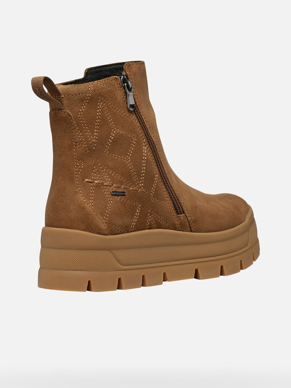 Geox Rjavi ženski gležnjarji Geox Spherica Ec7.1 Abx