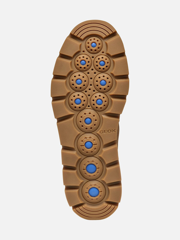 Geox Rjavi ženski gležnjarji Geox Spherica Ec7.1 Abx