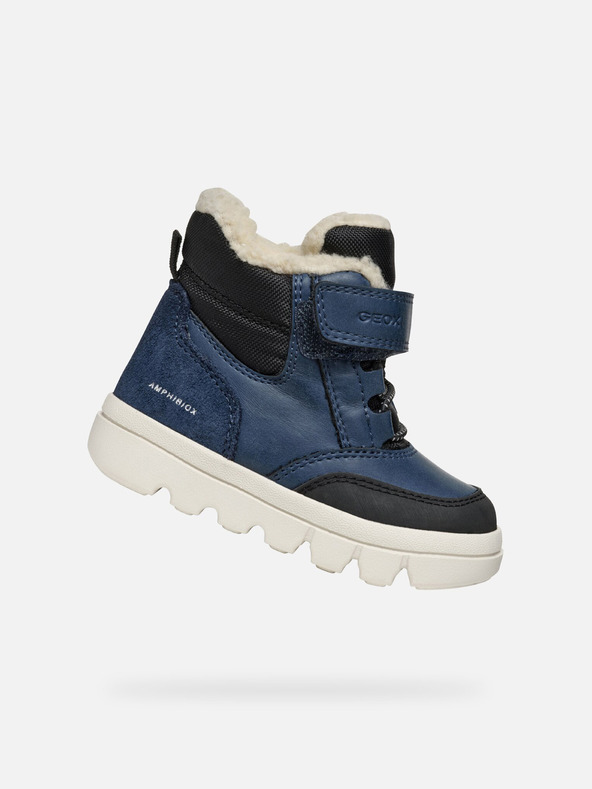 Geox Modri deški zimski čevlji Geox Willaboo B Ab