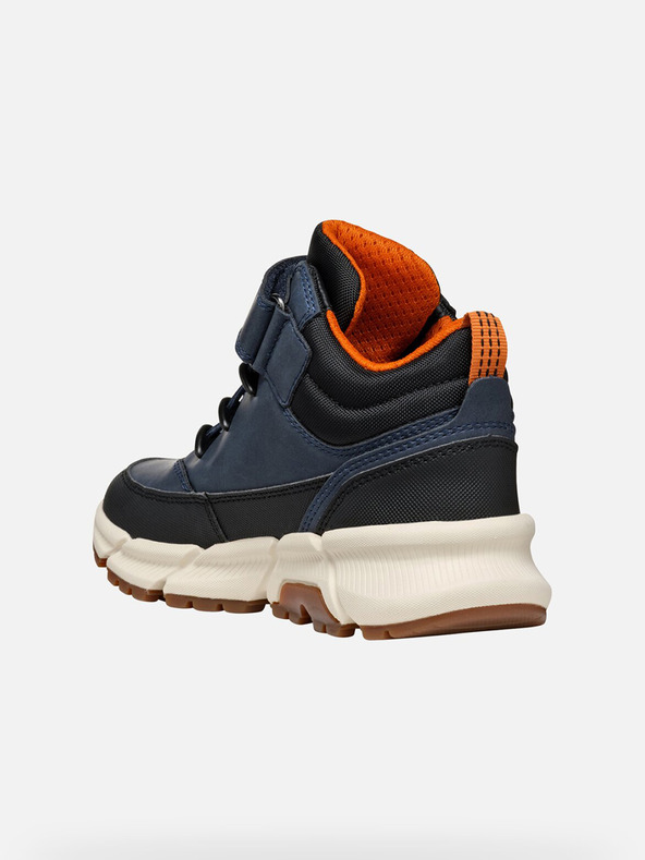 Geox Tmavo modrá chlapčenské členkové topánky Geox Flexyper Plus