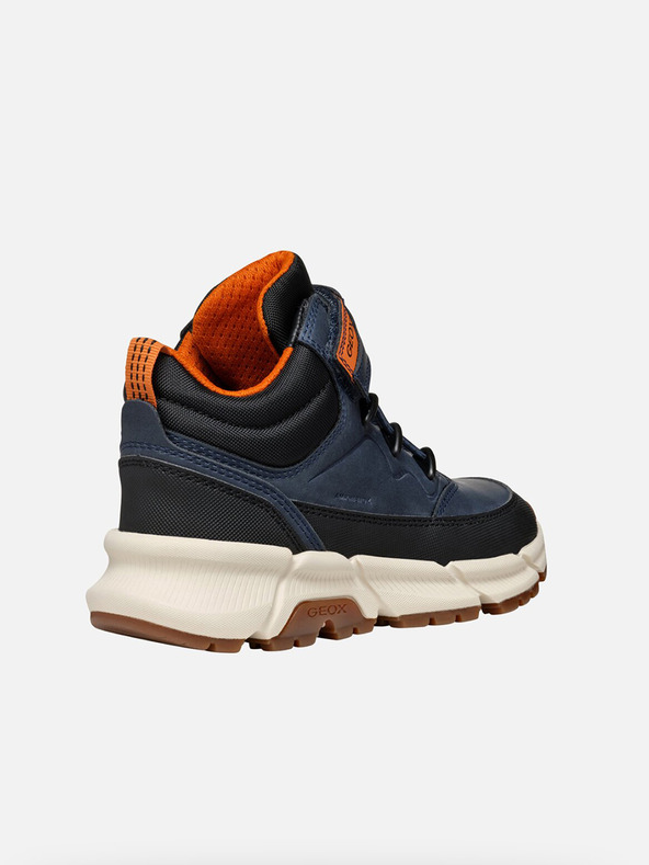 Geox Tmavo modrá chlapčenské členkové topánky Geox Flexyper Plus