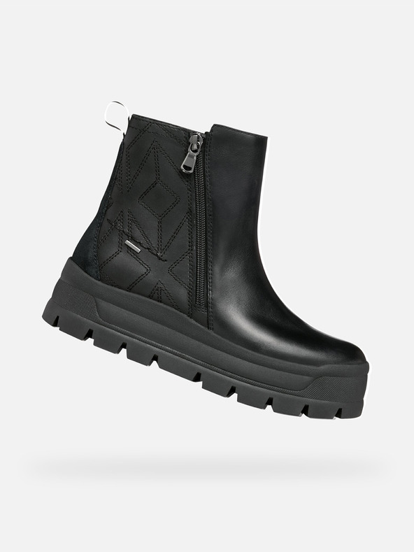 Geox Črni ženski gležnjarji Geox Spherica Ec7.1 Abx