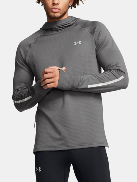 Under Armour Moški pulover  Under Armour UA LAUNCH ELITE CW HOODY-GRY