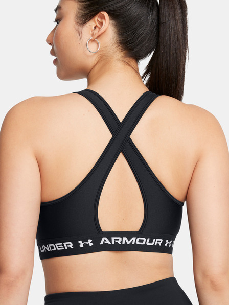 Under Armour Ženski nedrček  Under Armour Crossback Mid Bra-BLK