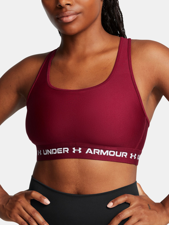 Under Armour Ženski nedrček  Under Armour Crossback Mid Bra-RED