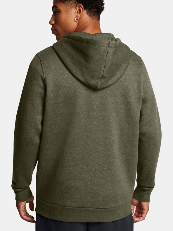 Under Armour Moški pulover  Under Armour UA Icon Fleece FZ Hood-GRN