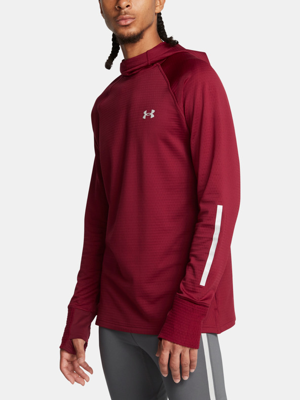 Under Armour Moški pulover  Under Armour UA LAUNCH ELITE CW HOODY-RED