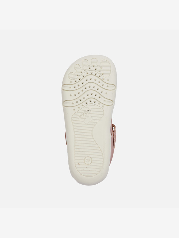 Geox Staroružové dievčenské barefoot tenisky s otvoreným nártom Geox Steppieu