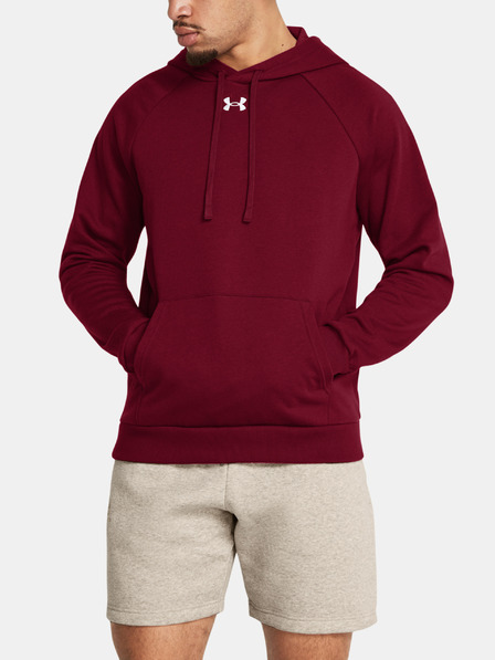 Under Armour Moški pulover  Under Armour UA Rival Fleece Hoodie-RED