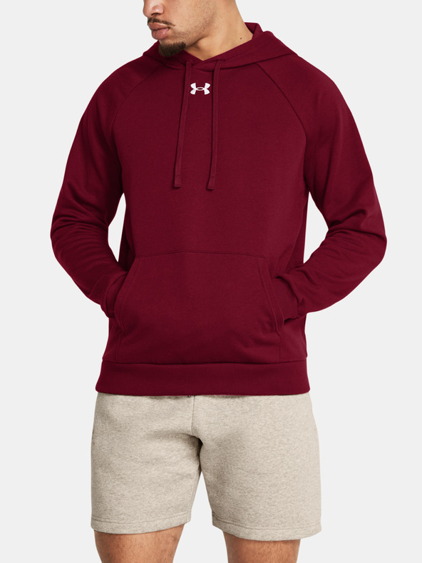 Under Armour Moški pulover  Under Armour UA Rival Fleece Hoodie-RED