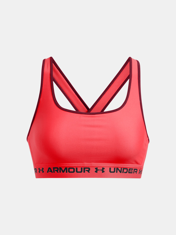 Under Armour Ženski nedrček  Under Armour Crossback Mid Bra-RED